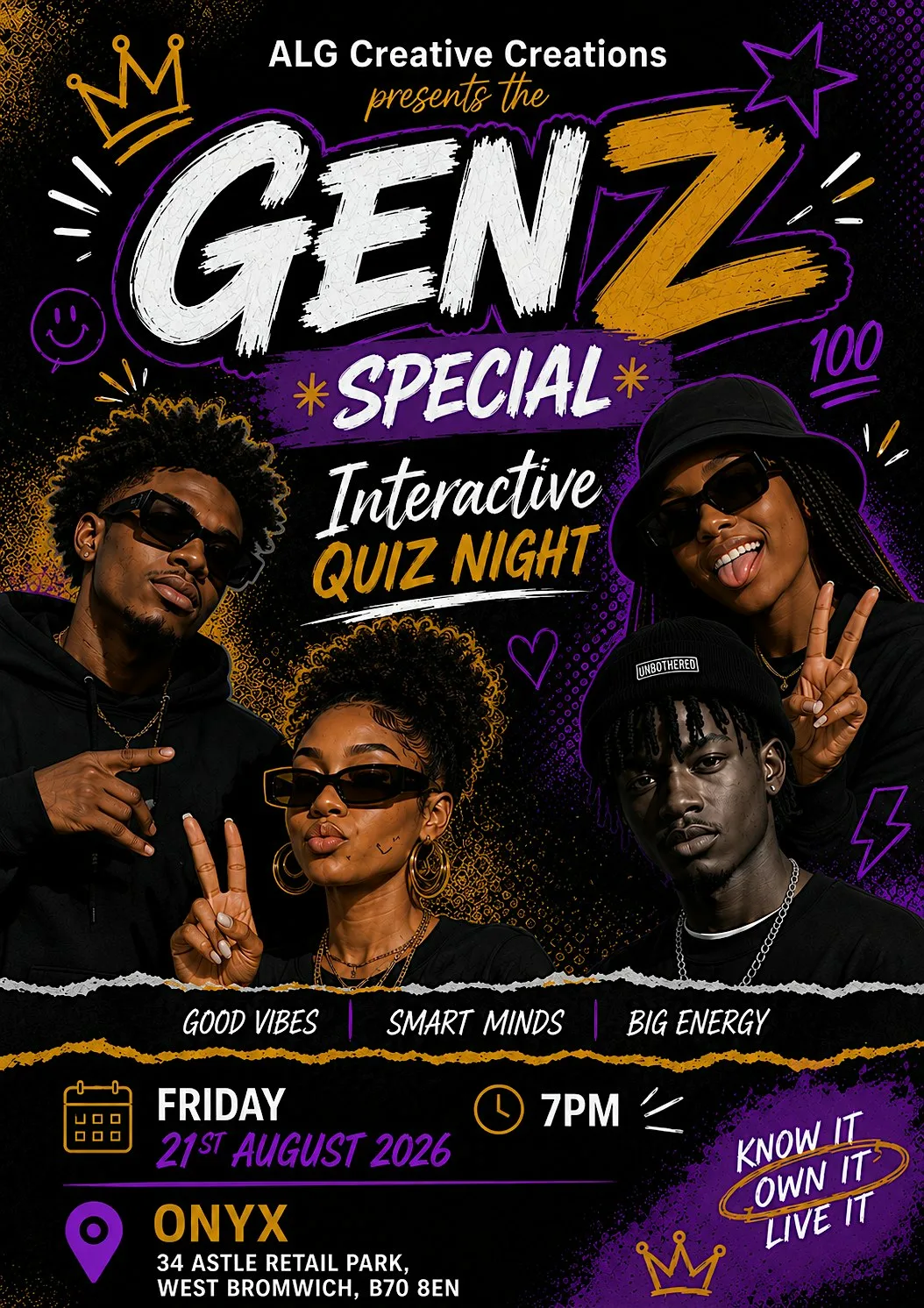 ALG Creative Creations Interactive Quiz Night: Gen Z Special