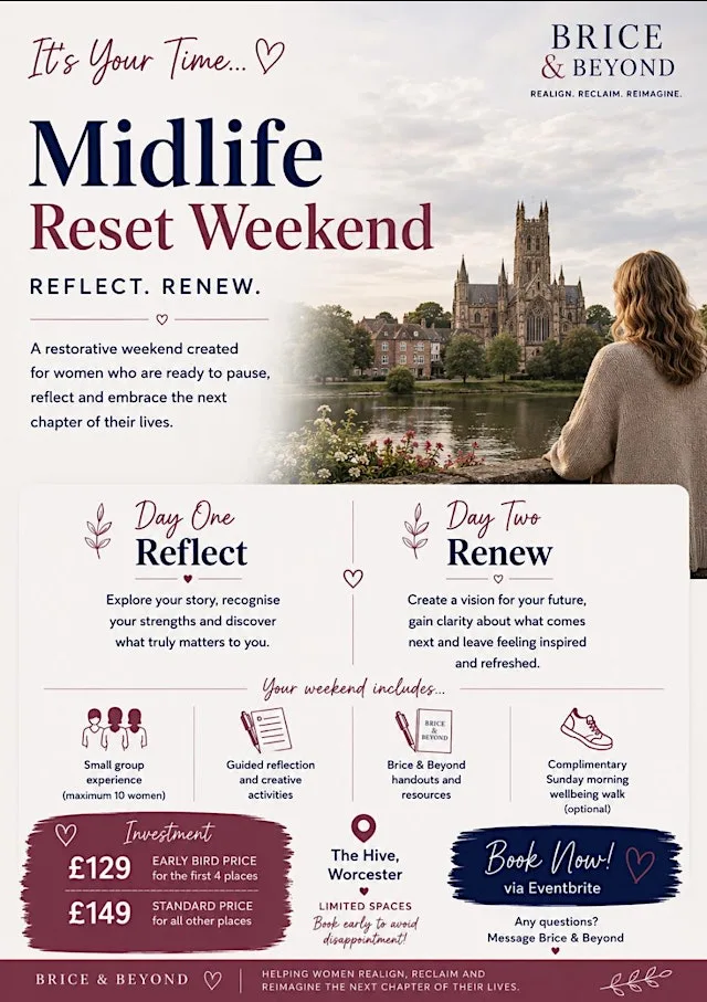 Midlife Reset Weekend to pause, reflect and embrace