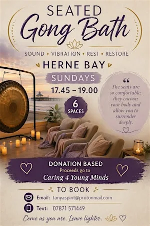 Seated Gong Sound Experience with Gong Chiron (Limited to 6 Guests) at 106 High St