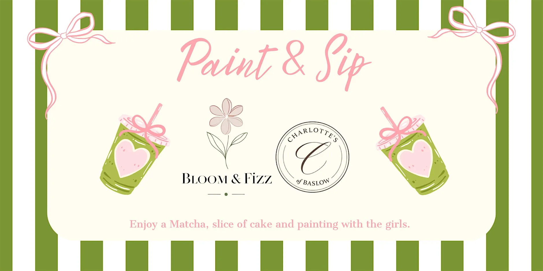 Paint & Sip Evening | 'Matcha with the Girls' at Charlotte's of Baslow
