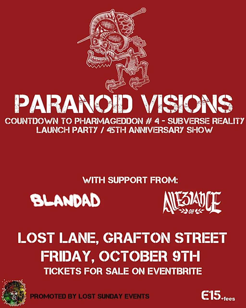 Paranoid Visions - Subverse Reality Album Launch Party at Lost Lane