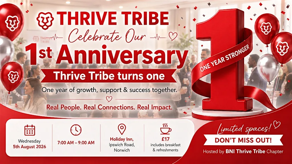 1st Anniversary - Thrive Tribe turns One at Holiday Inn Norwich by IHG
