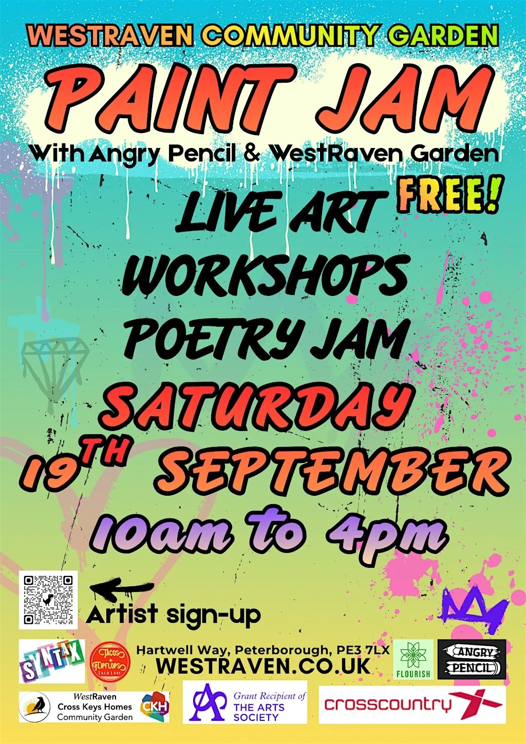 Paint Jam at Westraven Community Garden