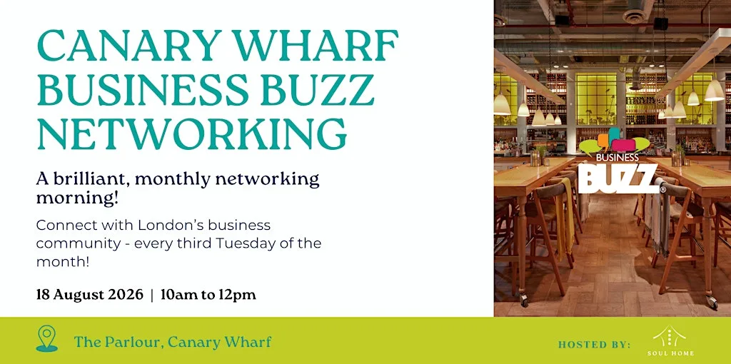 London Canary Wharf Business Buzz Networking at The Parlour