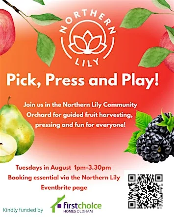 Pick, Press and Play at Grass Roots Oldham - Northern Lily