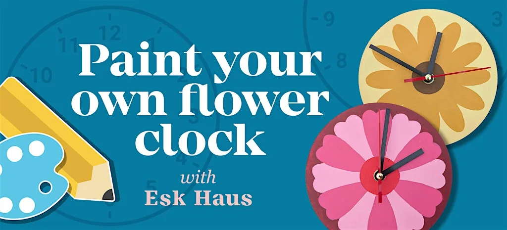 Paint your own clock with Esk Haus • AUGUST Creative Club at Terminus Tap Room and Bottle Shop