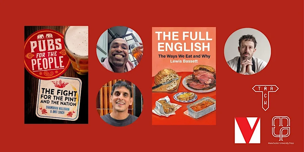 Pubs for the people: Sivamohan Valluvan and Amit Singh with Lewis Bassett at Track Brewing Co - Brewery & Taproom