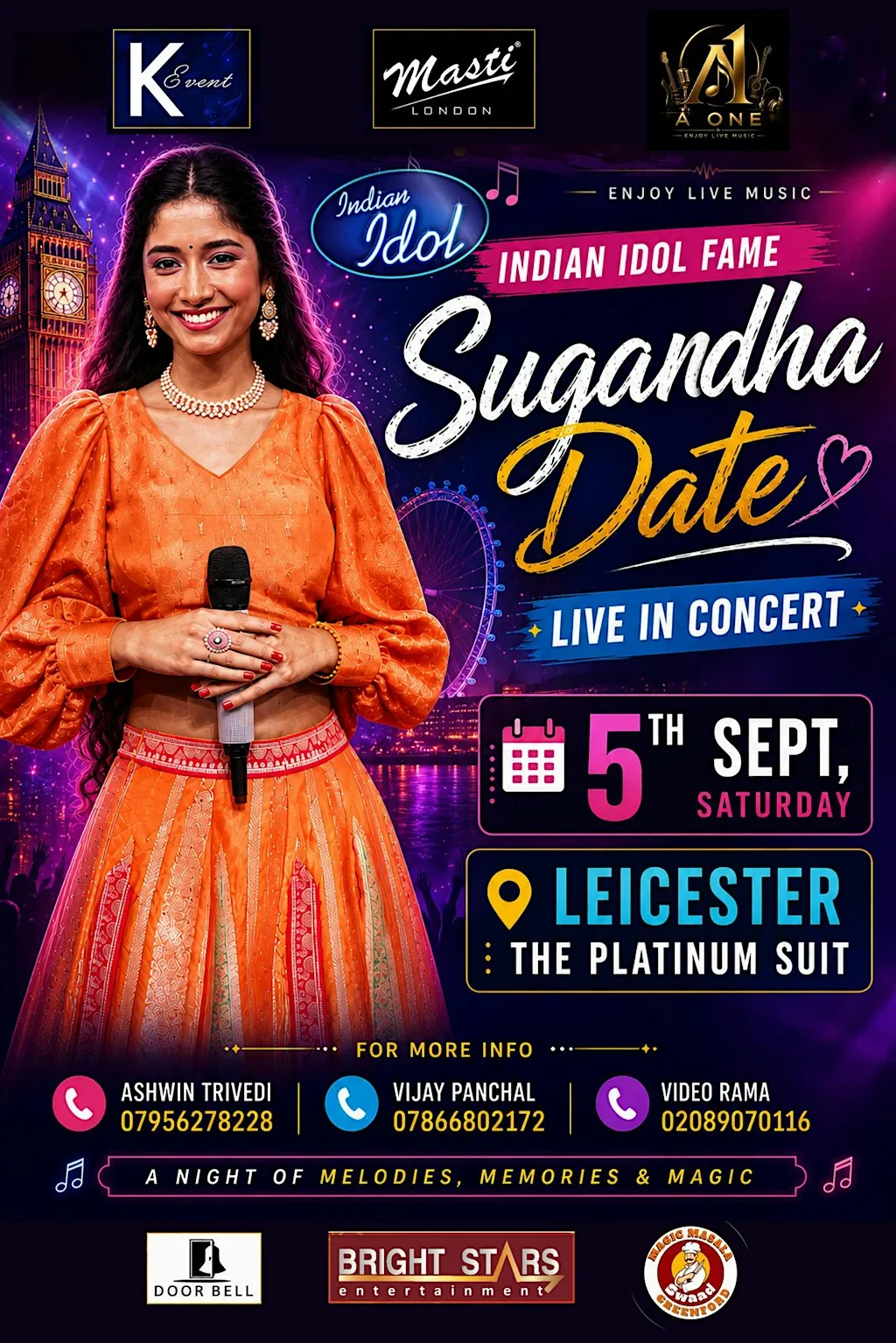 Indian Idol Fame Sugandha Date Live