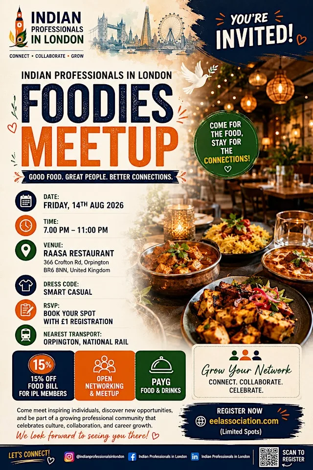 Indian Professionals in Kent Foodies Meetup