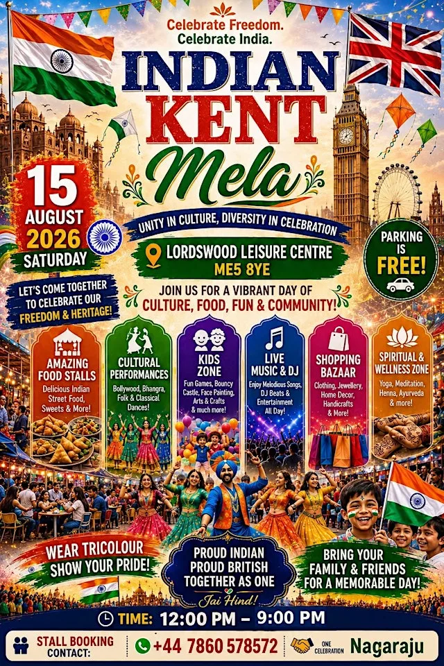 Indian Community Association Kent & Medway Mela at Lordswood Leisure Centre