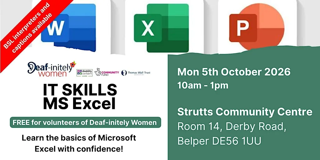 Learn the basics of Microsoft Excel at Strutts Community Centre