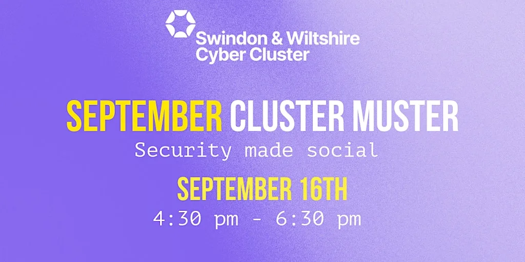 16 September 2026 Cluster Muster at Business Cyber Centre