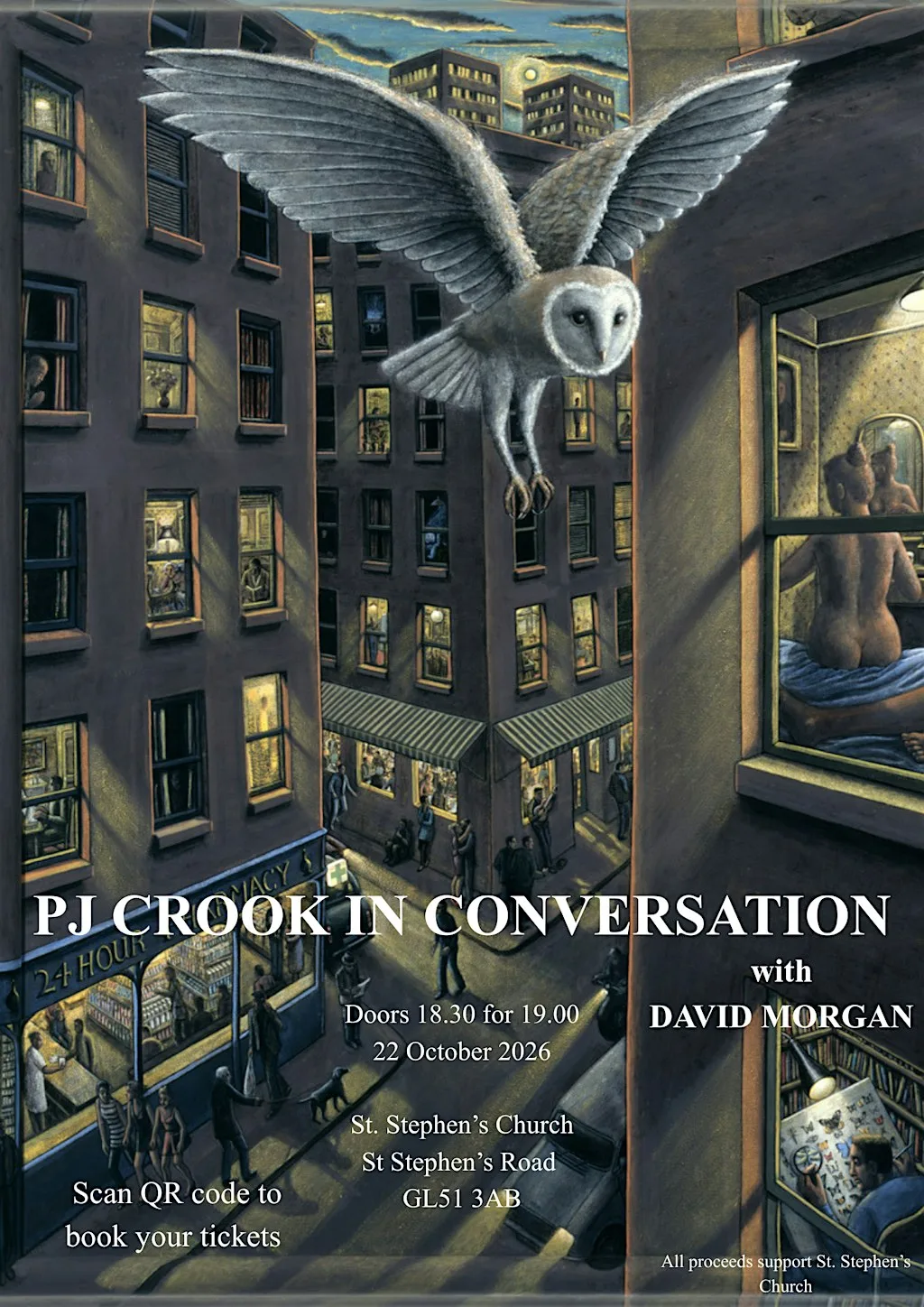 PJ CROOK IN CONVERSATION at St Stephen's Church