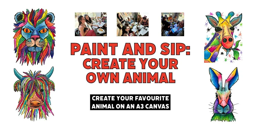 Paint and Sip: Create Your Own Animal at Ankave Coffee & Cocktails