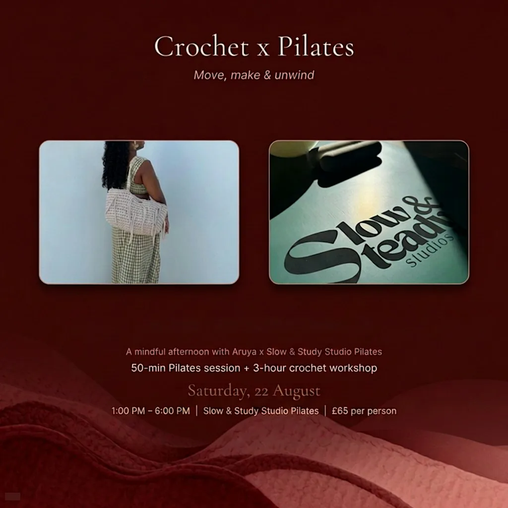 Crochet X Pilates at Slow and Steady Studios