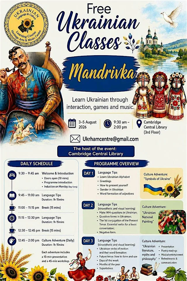 Short intensive on Ukrainian Language & Culture