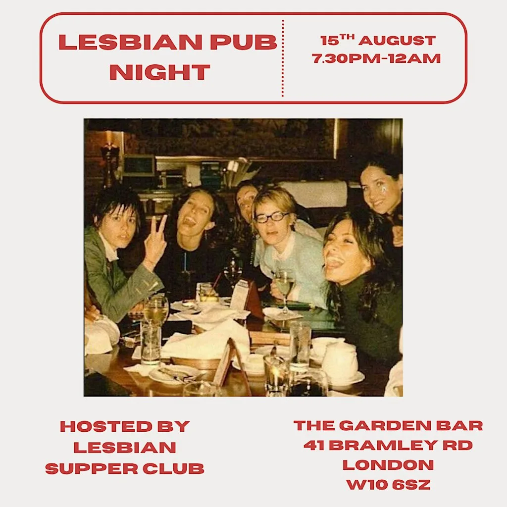 LESBIAN PUB NIGHT - HOSTED BY LESBIAN SUPPER CLUB