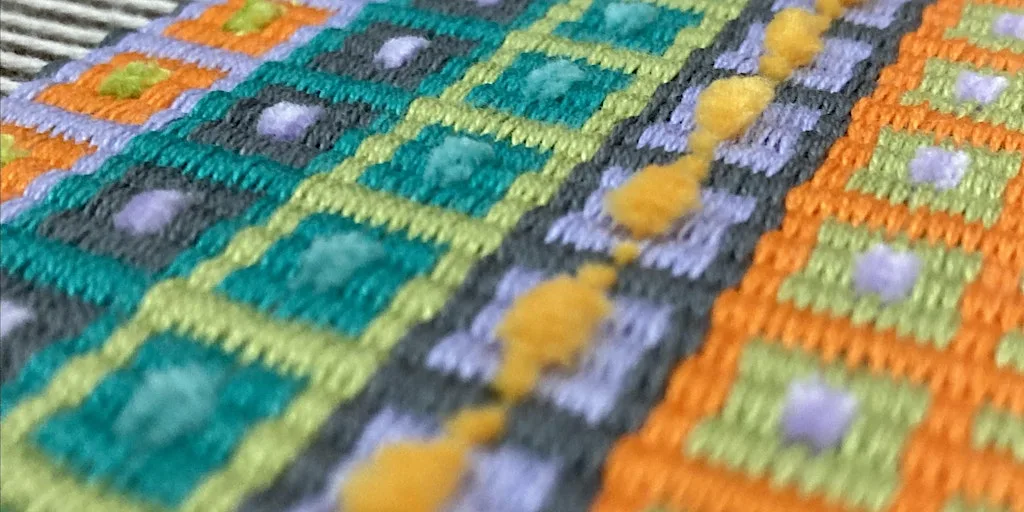 Learn to Weave Krokbragd with Angie Parker-2 DAY WORKSHOP. BRISTOL at Windmill Hill City Farm, Philip Street, Bedminster, Bristol. UK. .