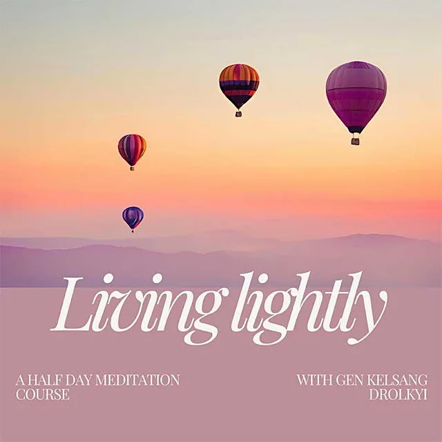 Living lightly: Saturday meditation course at KMC Manchester