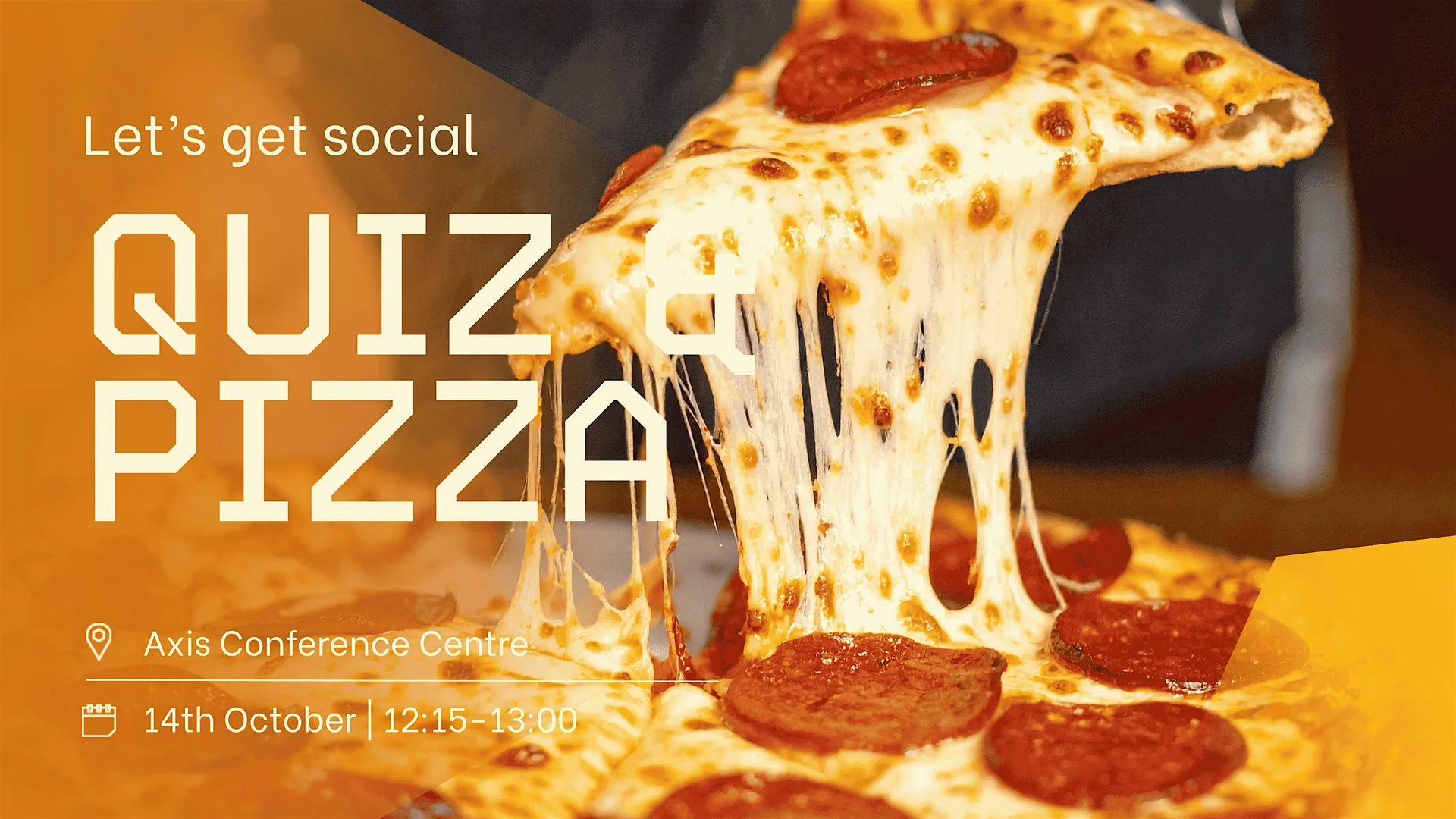 So Social Quarterly Quiz and Pizza - 14th October 2026 at Axis Conference Centre