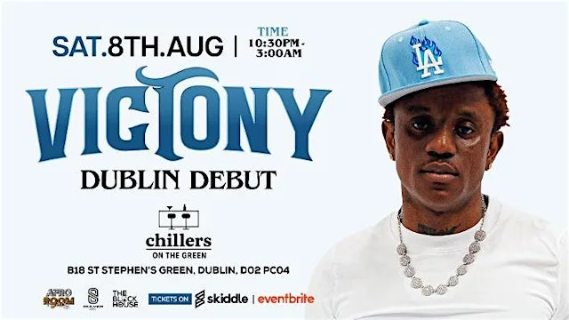 Victony Dublin Debut Sat August 8th at Chillers on the Green at Chillers On The Green