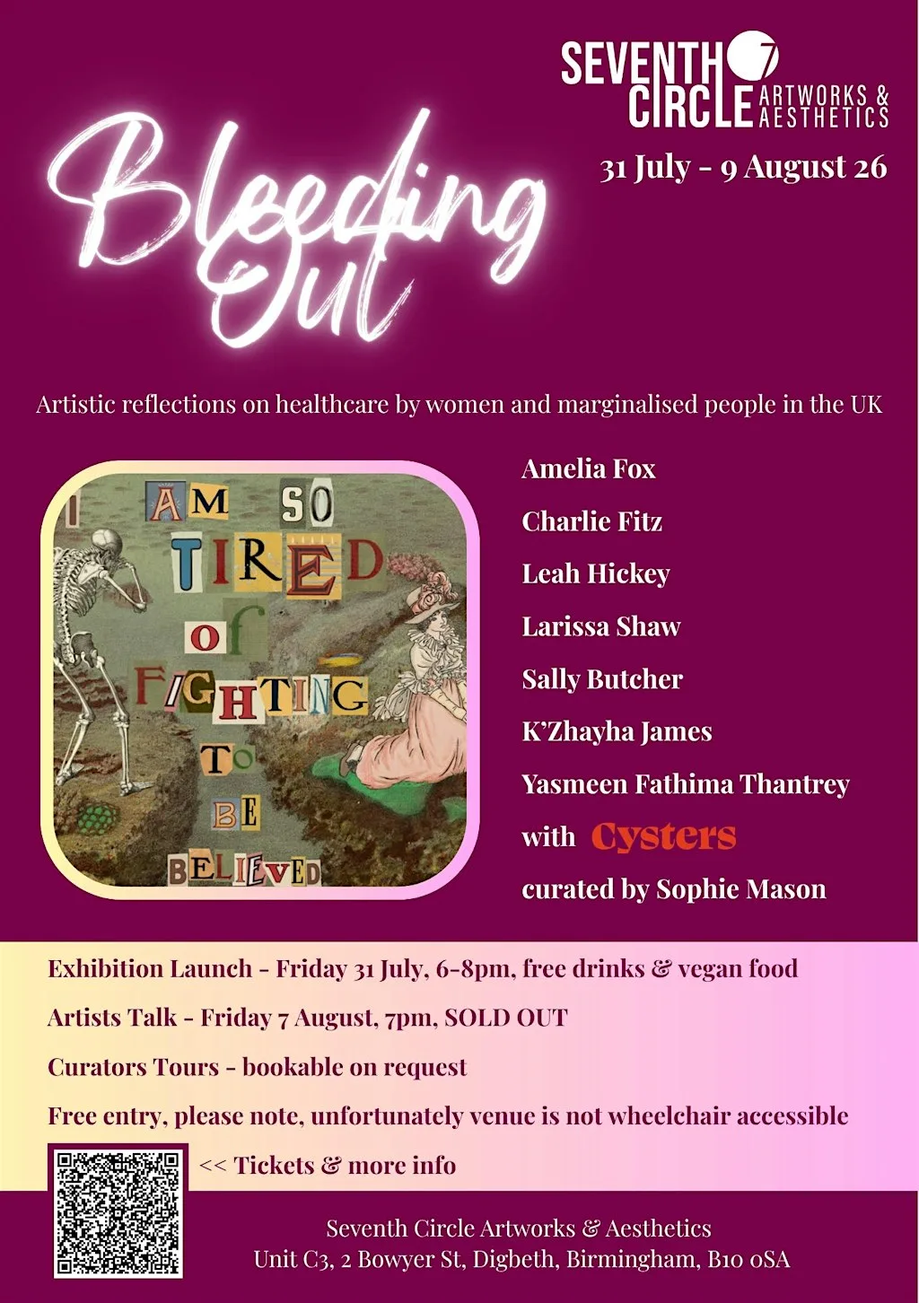Bleeding Out exhibition - Curator Tour