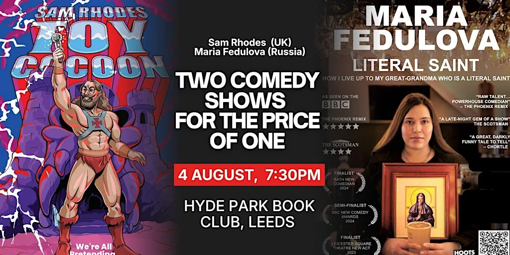 Two Comedy Shows From A Married Couple (Leeds) at Hyde Park Book Club