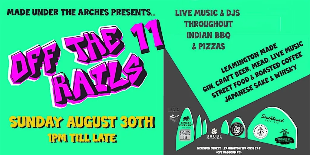 Off The Rails Festival - August 2026 at Victoria Business Centre, Neilston Street, Leamington Spa