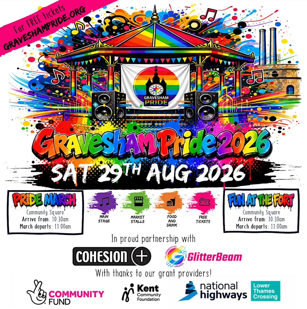 Gravesham Pride March 2026 → March & Fort at Gravesend Community Square