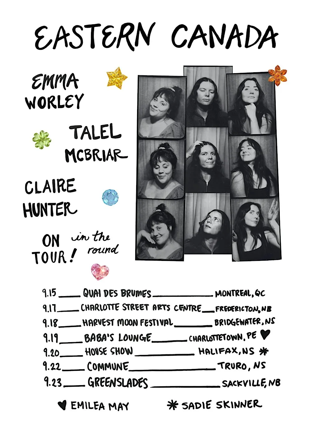Claire Hunter, Emma Worley, Talel McBriar & Sadie Skinner