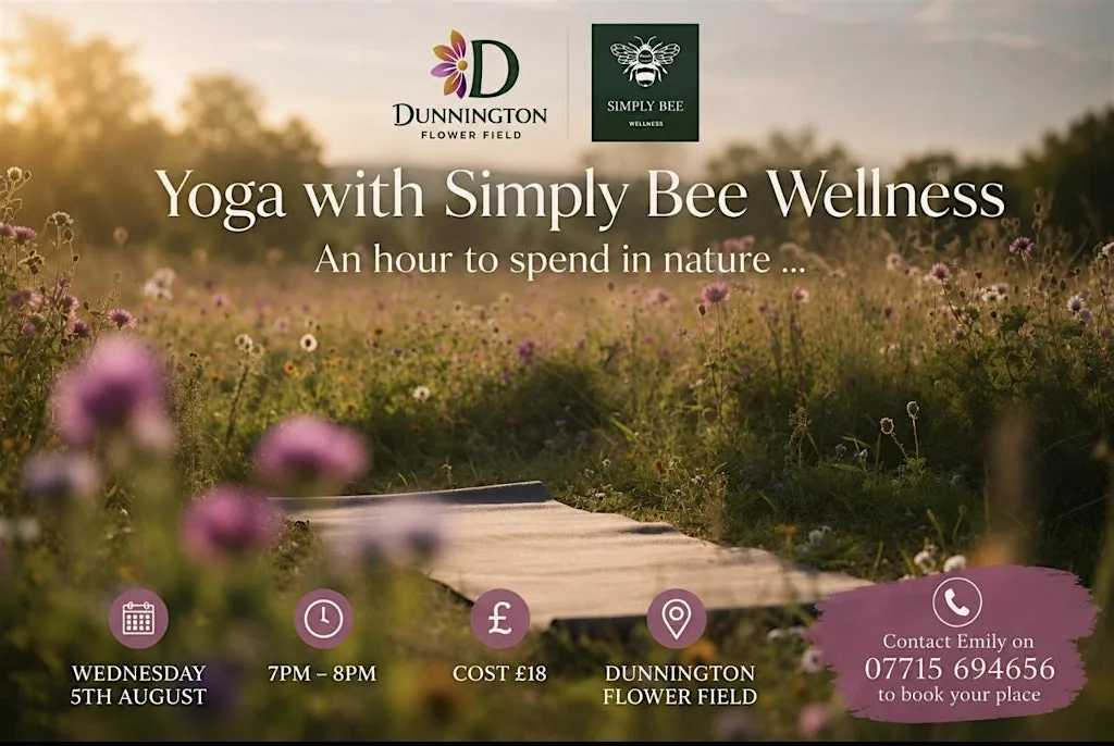 Gentle Outdoor Yoga at Dunnington Flower Field at Dunnington Flower Field