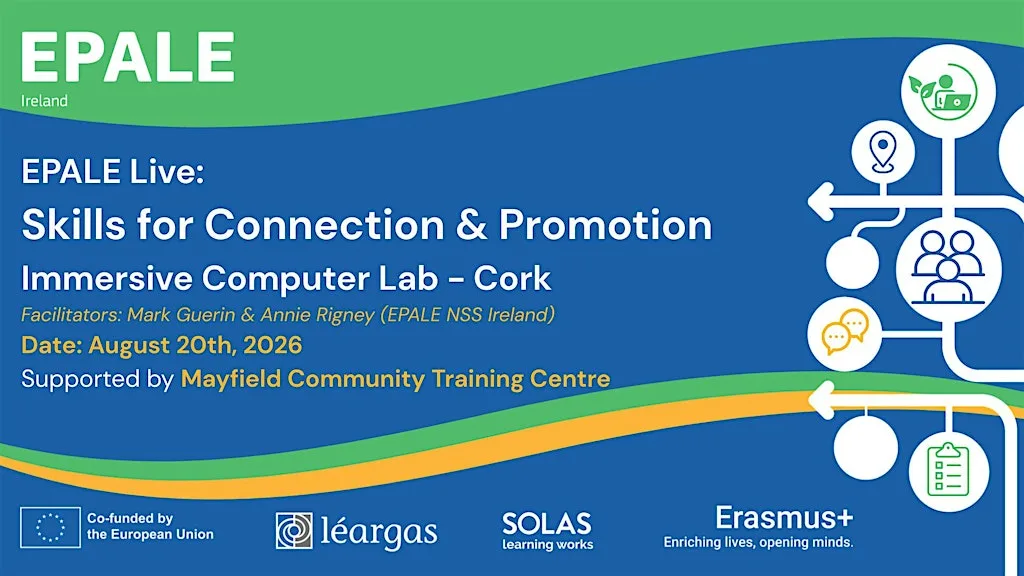 EPALE Live: Skills for Connection & Promotion - In Person Event at Mayfield Community Training Centre