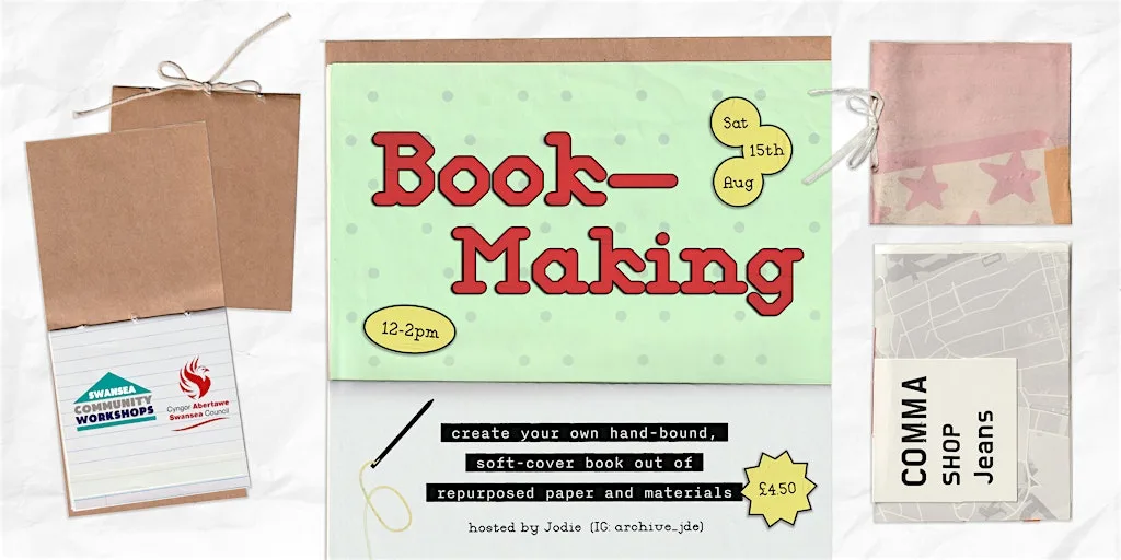 Book Making Workshop with Jodie ⭐COAST Funded by Swansea Council