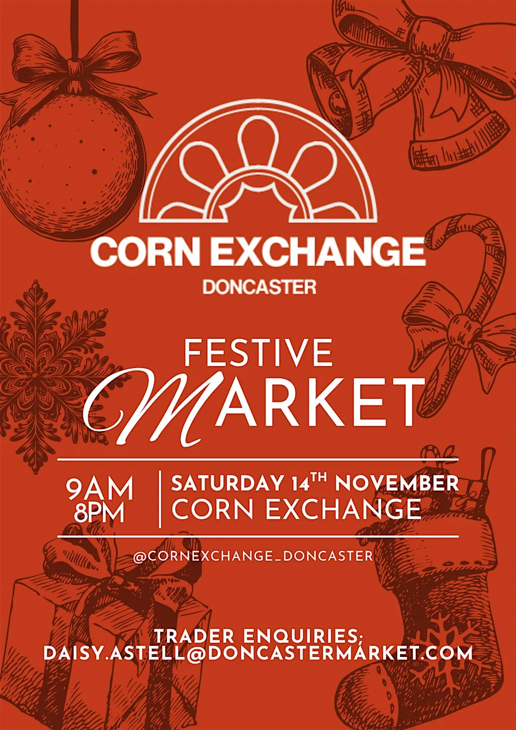 Festive Market and Light Switch On Event at Corn Exchange Doncaster