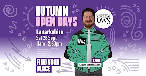 Lanarkshire Campus Autumn Open Day, Sept 2026 at UWS Lanarkshire Campus