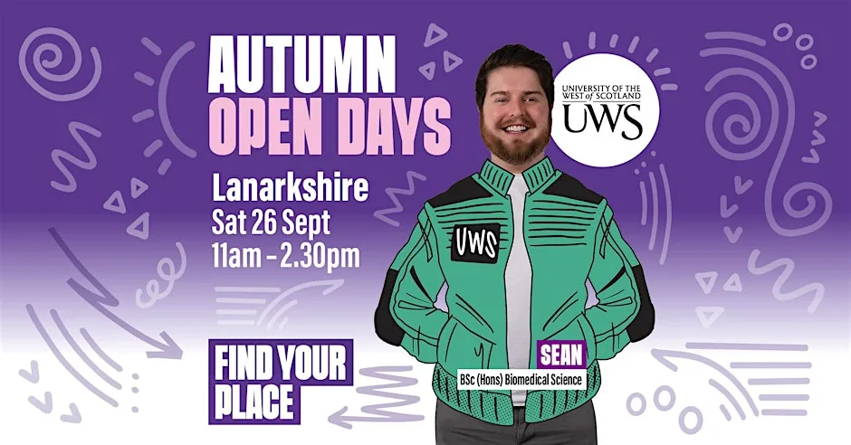 Lanarkshire Campus Autumn Open Day, Sept 2026 at UWS Lanarkshire Campus