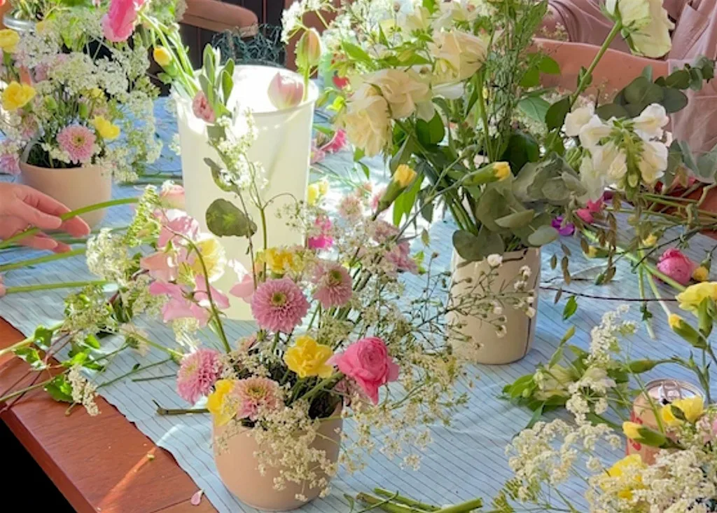 Wild Flower Arranging workshop at Molton Brown Bath at Molton Brown Bath