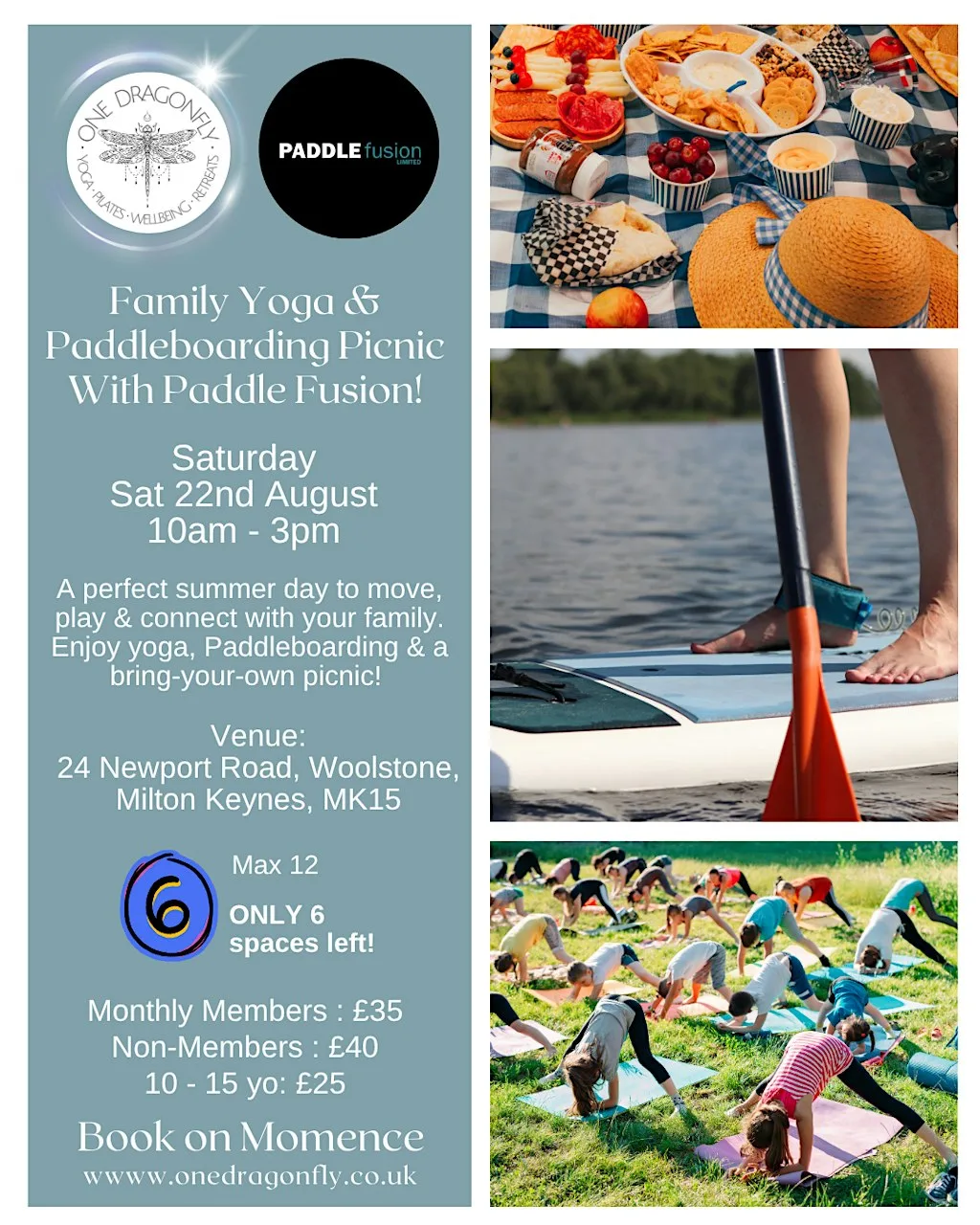 Family Yoga, Paddleboarding & Picnic Day