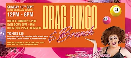 Drag Bingo & Brunch - Hosted by Fanny Burns! ✨ at Bridge House Barn
