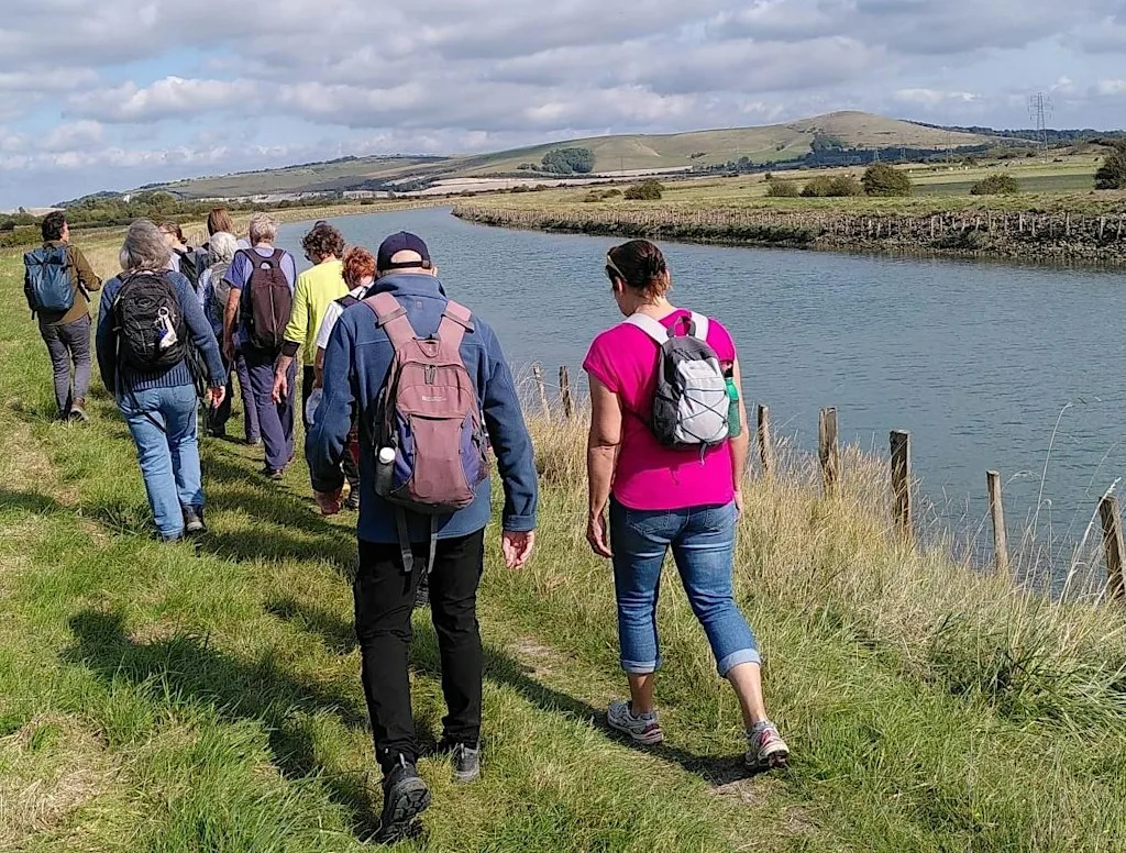 Glimpses of the Lower Ouse at South Downs Way