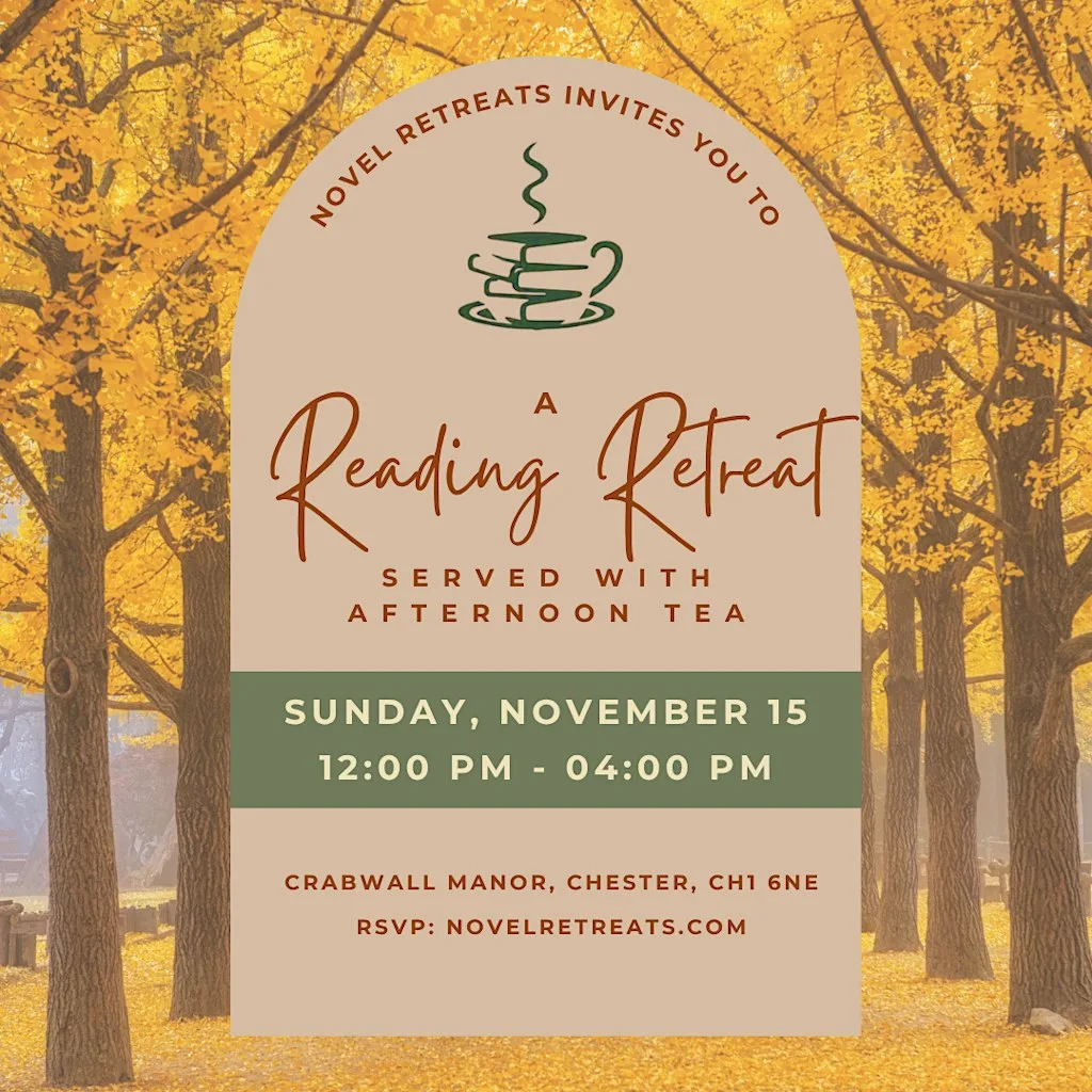 Chester Afternoon Tea & Reading Retreat November 15 at Crabwall Manor Hotel & Spa - managed by Legacy Hotels and Resorts