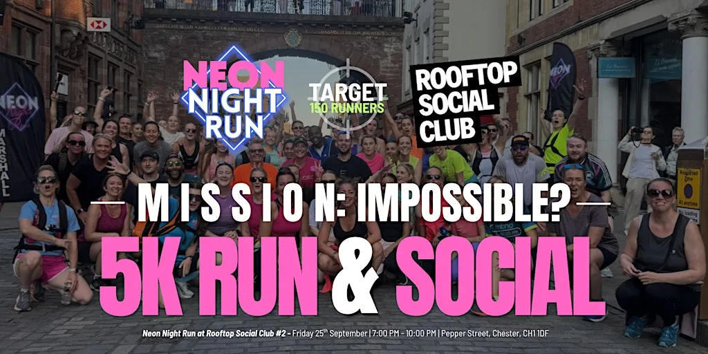 Neon Night Run & Social at Rooftop Social Club #2 - Chester