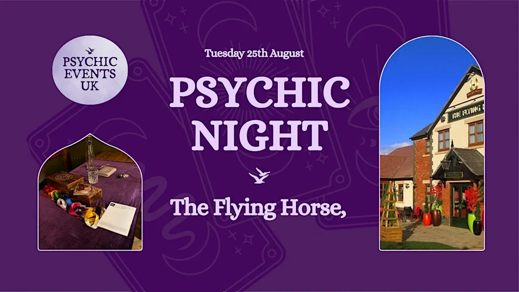 PSYCHIC READINGS NIGHT Tuesday 25th August, Flying Horse, Wythenshawe at Flying Horse
