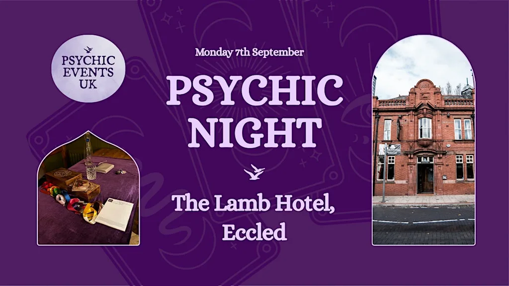 PSYCHIC READINGS NIGHT Monday 7th September, Lamb Hotel, Eccles.