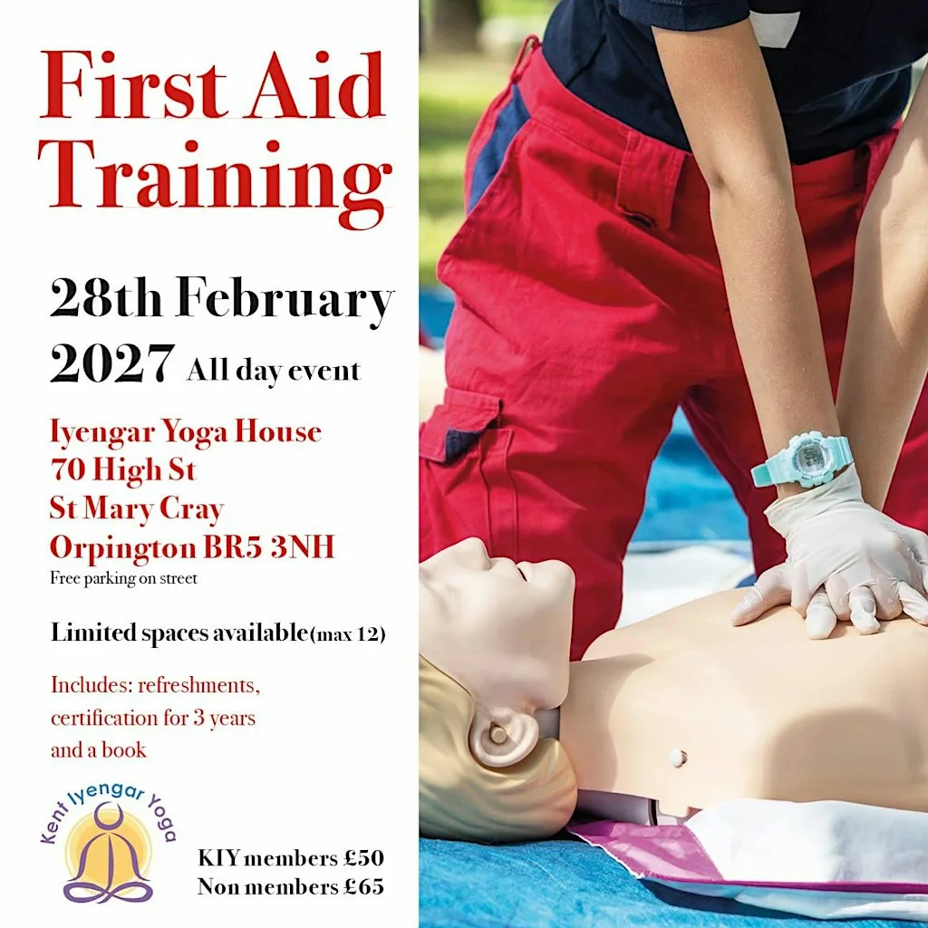 First Aid Training at Iyengar Yoga House