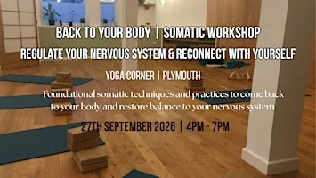 Back To Your Body: Restore Balance To Your Nervous System at Yoga Corner Plymouth