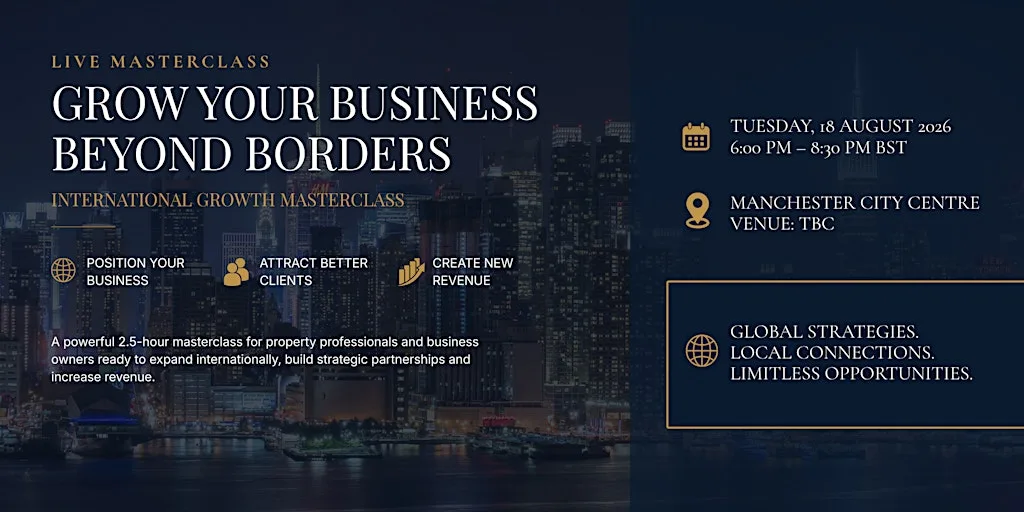 GROW YOUR BUSINESS BEYOND BORDERS INTERNATIONAL GROWTH MASTERCLASS at City Centre