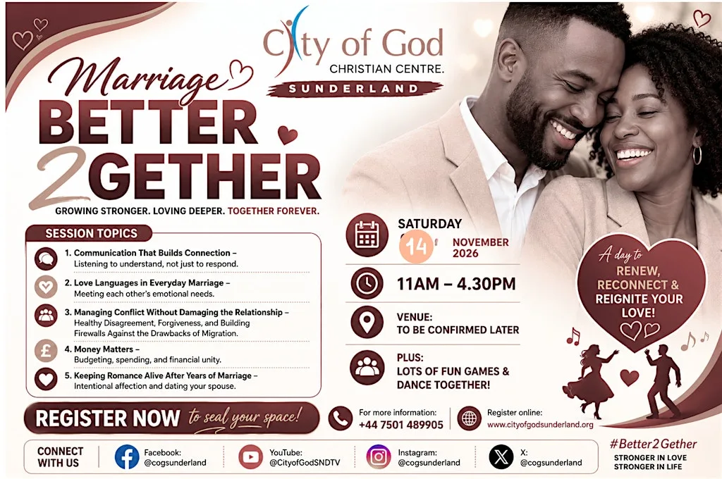 Better2Gether: A Marriage Conference 2026 at British Esports Federation
