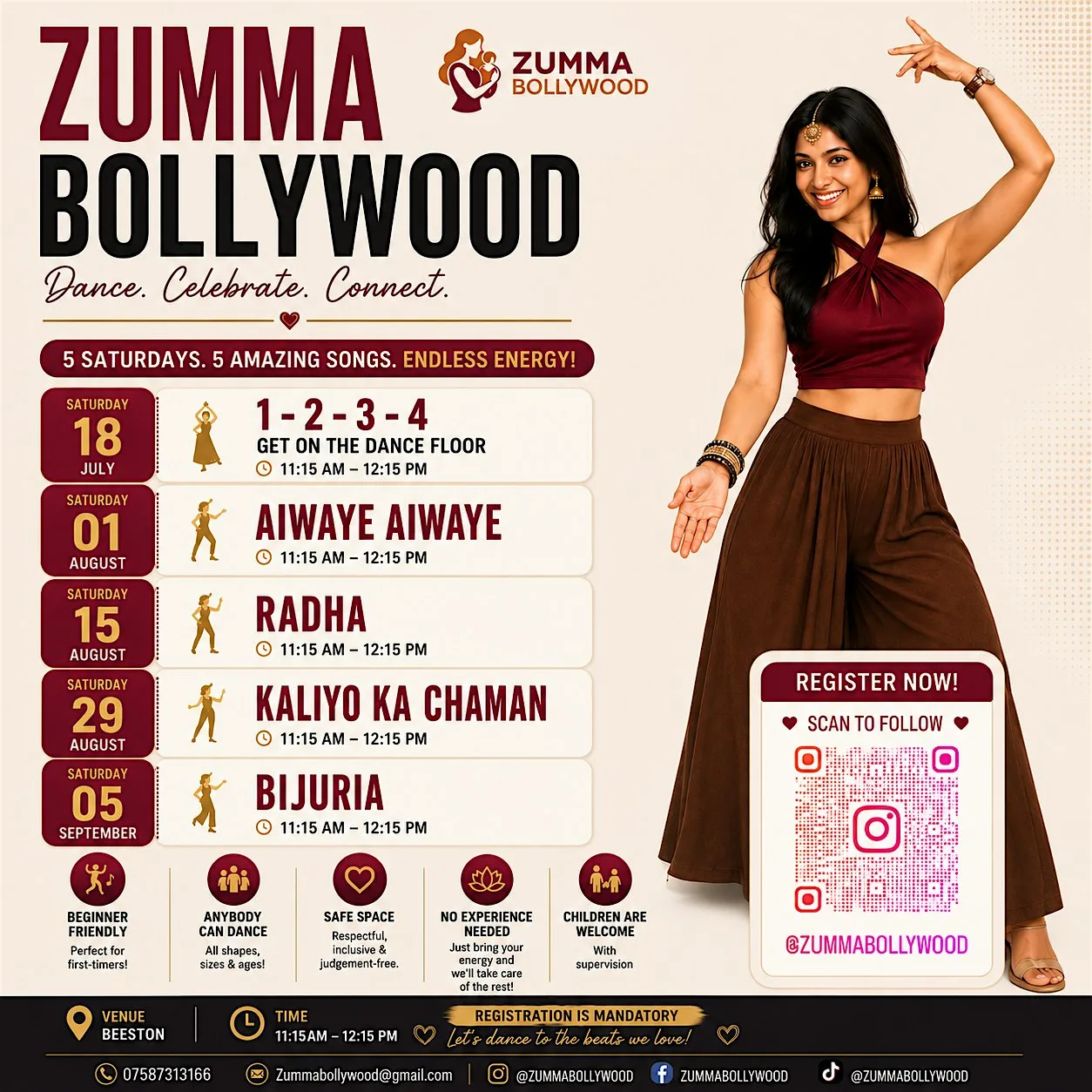 Bollywood dance fitness workshop