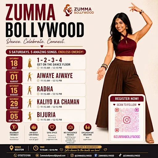 Bollywood dance fitness workshop